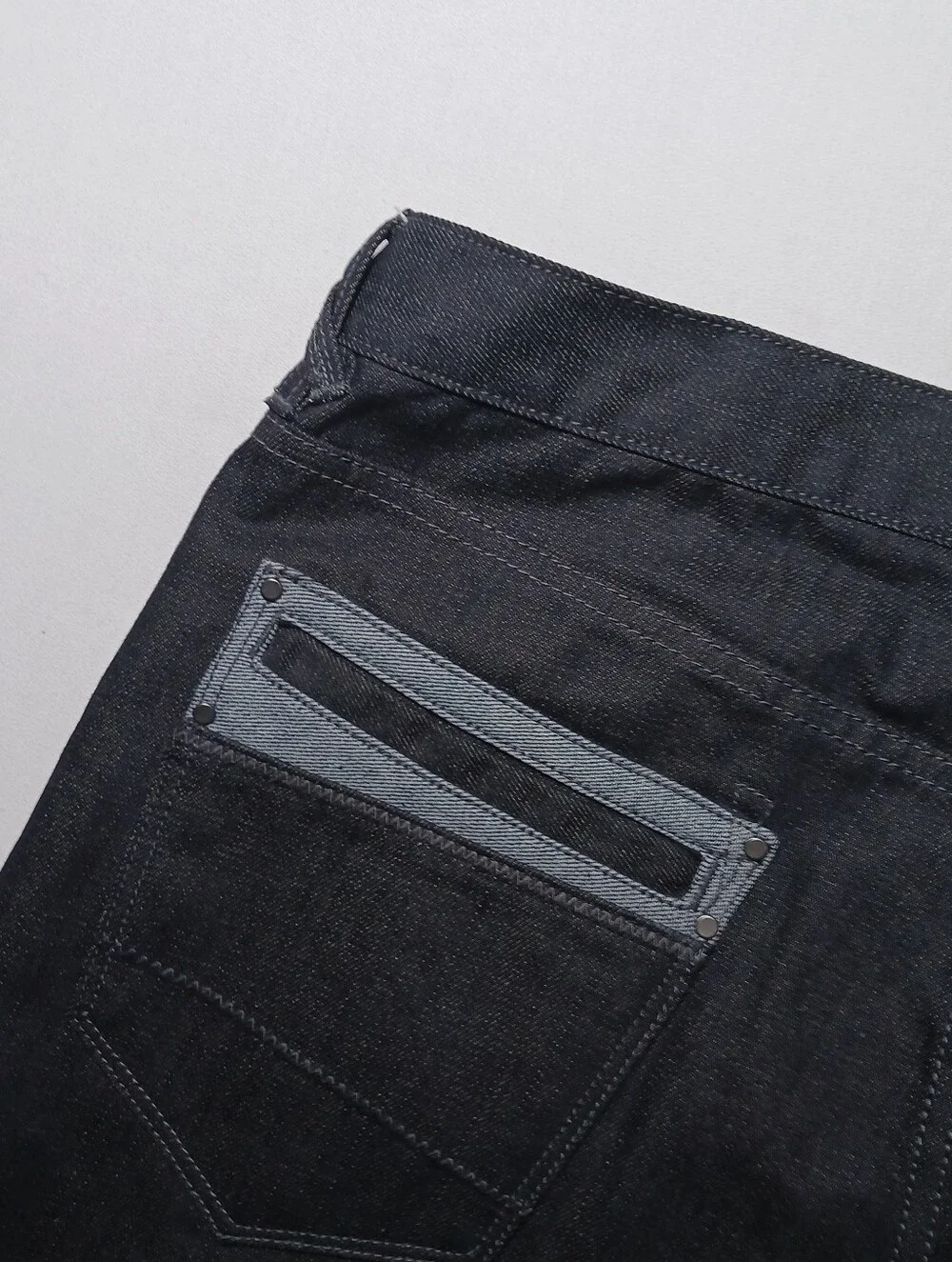 Sean John Marcus Mens Straight Tapered Leg Jeans 36X34 Black Stretch Denim NWT